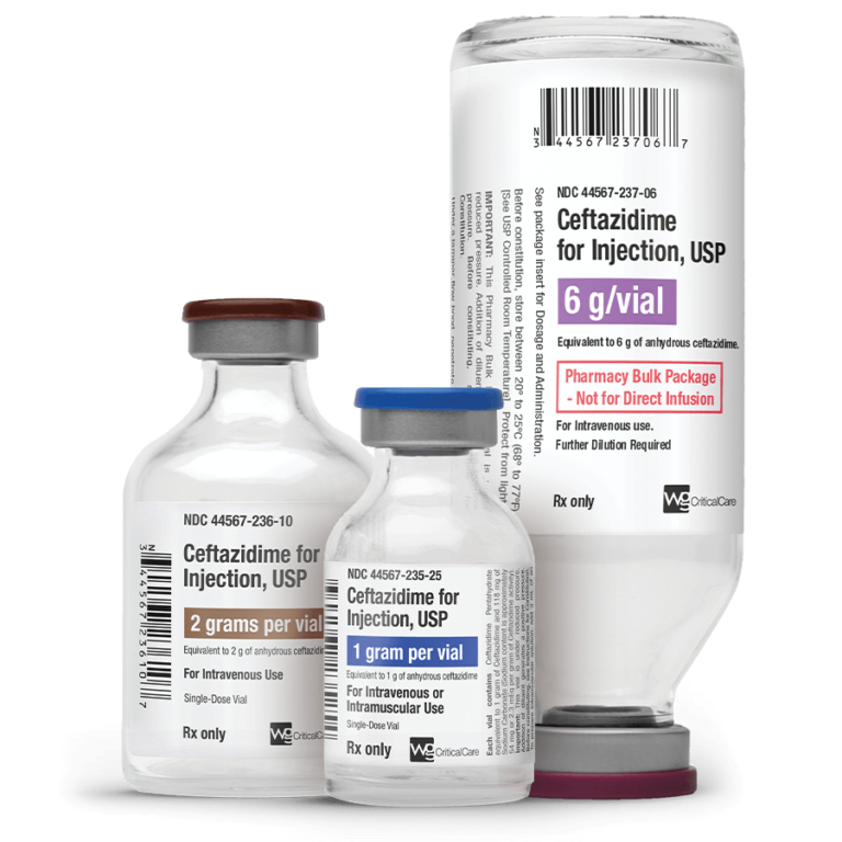 Ceftazidime for Injection, USP WG Critical Care