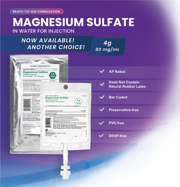 Magnesium Sulfate Injection Family of Products
