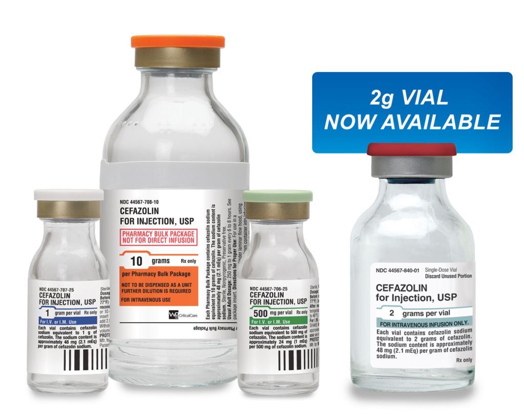 Cefazolin for Injection, USP WG Critical Care